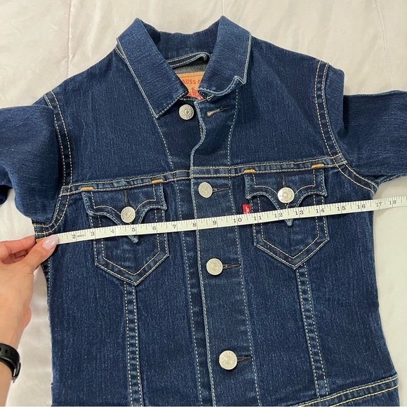 Levi’s Jean Jacket Women Small Type 1 Iconic Denim Reproduction Western - Picture 6 of 8